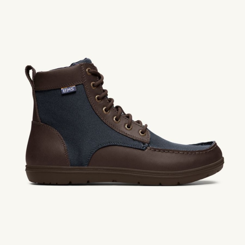 Lems Boulder Boot Nylon Støvler Dame Brune Marineblå | CHAMKD