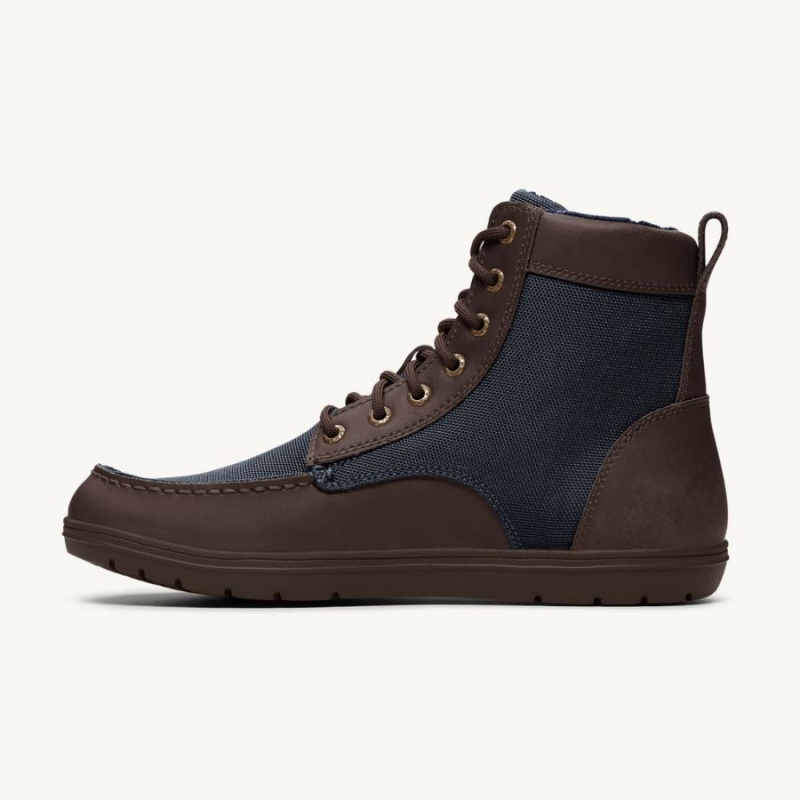 Lems Boulder Boot Nylon Støvler Dame Brune Marineblå | CHAMKD