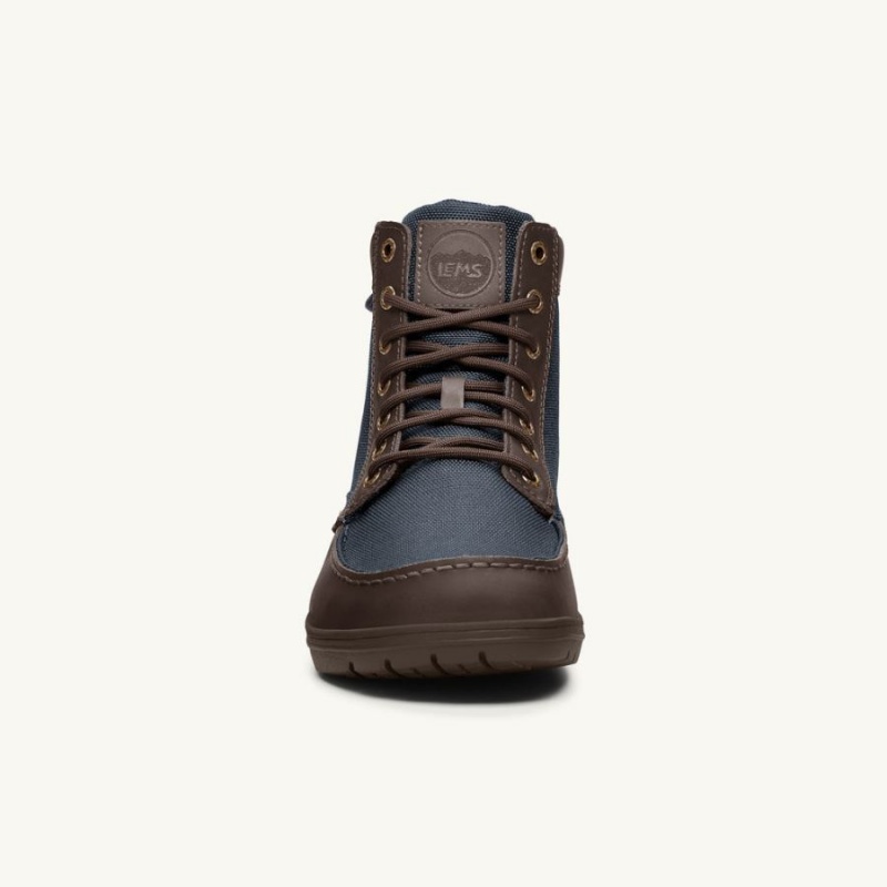 Lems Boulder Boot Nylon Støvler Dame Brune Marineblå | CHAMKD